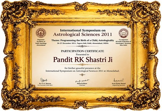 Pandit RK Shastri ji +91-9878504527