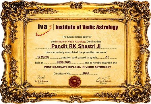 Pandit RK Shastri ji +91-9878504527